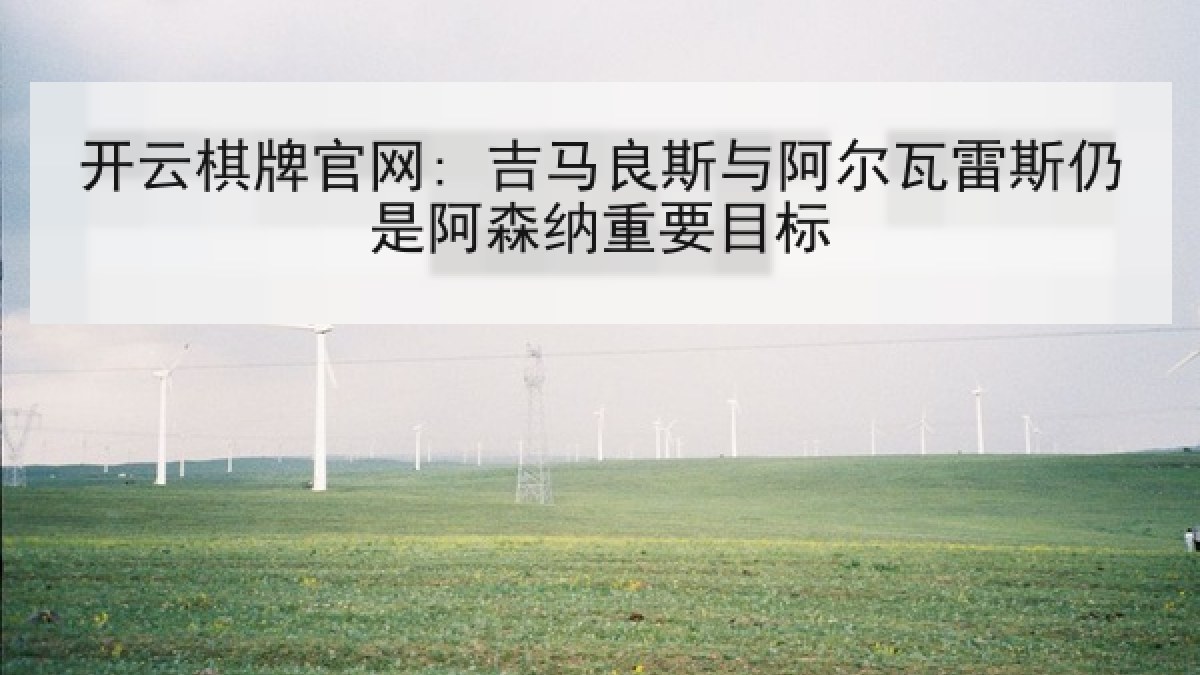 开云棋牌官网: 吉马良斯与阿尔瓦雷斯仍是阿森纳重要目标